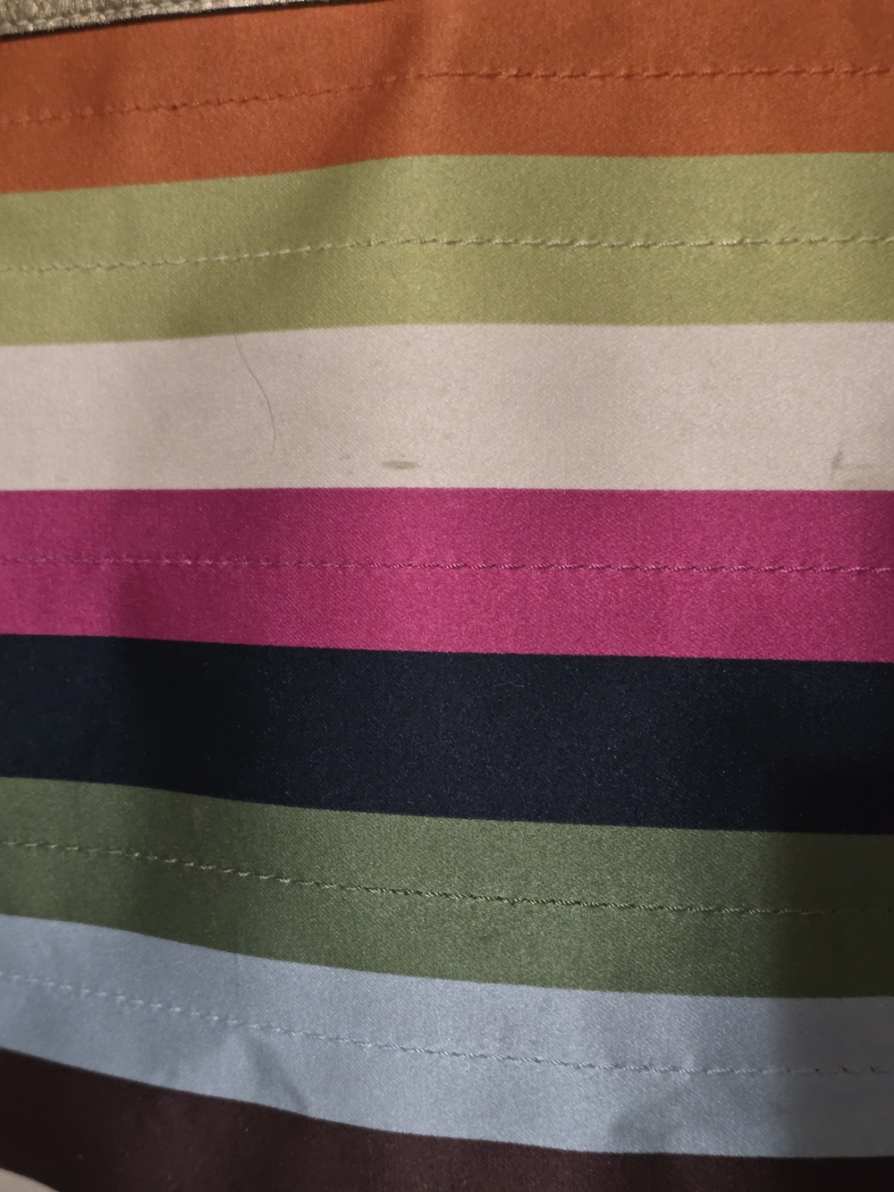 Coach Multicolor Striped Tote Bag with Gold Trim - Picture 6 of 9